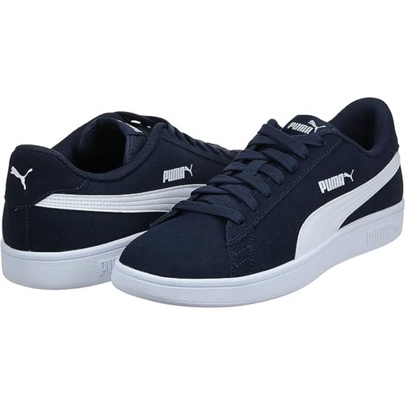 PUMA Kid's Sneakers - blue with white detail - PUMA SMASH V2 SD JR (365176-02) - Picture 1 of 5